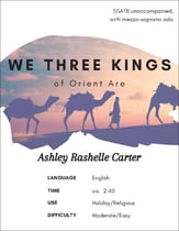 We Three Kings of Orient Are SSATB choral sheet music cover